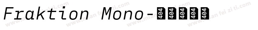 Fraktion Mono字体转换
